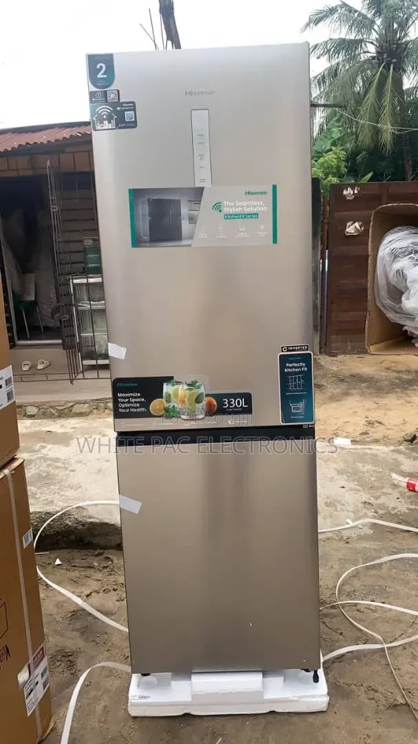 New Hisense 330 Litre Double Door Inverter Fridge > Freezer > Wi-Fi