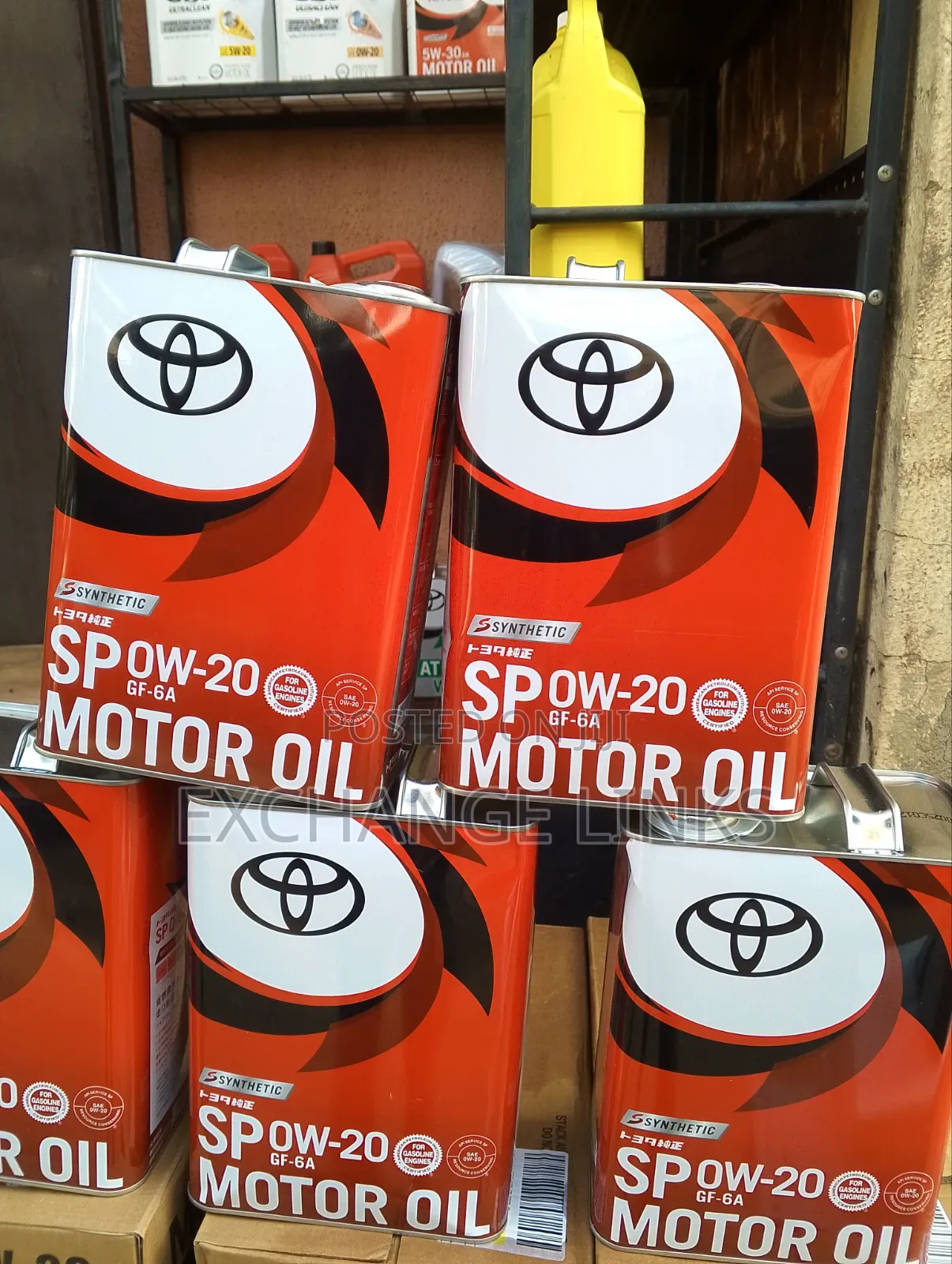 Toyota Sp 0w-20 Engine Oil 4l Direct for Toyota and Lexus Cars