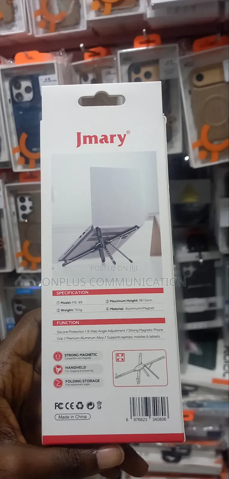 Jmary 3-in-1 Magnetic Laptops, Phones, Stand