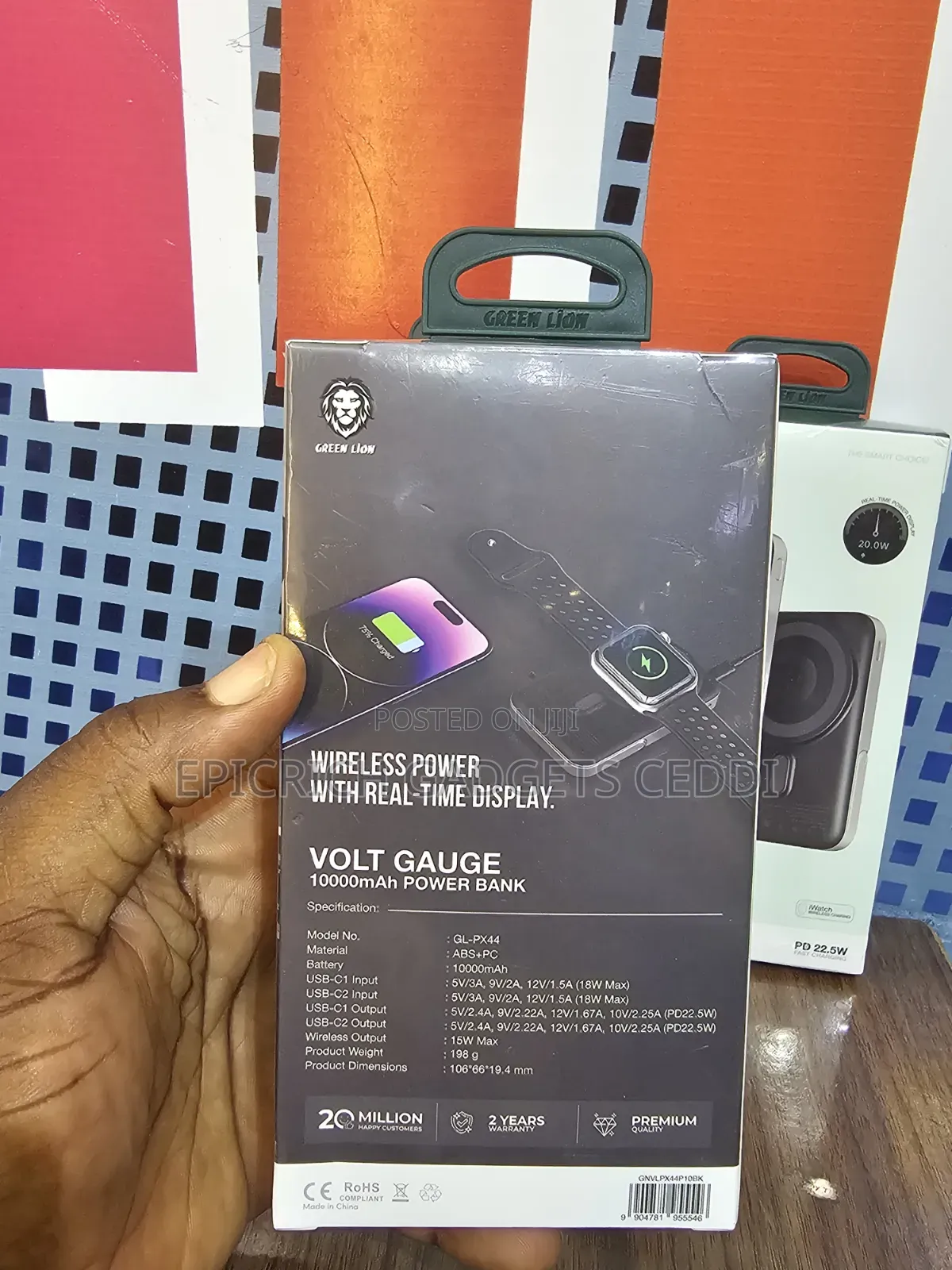 Greenlion 10,000mah 3-in-1 Magsafe Powerbank for Phone, Watche, Earbud
