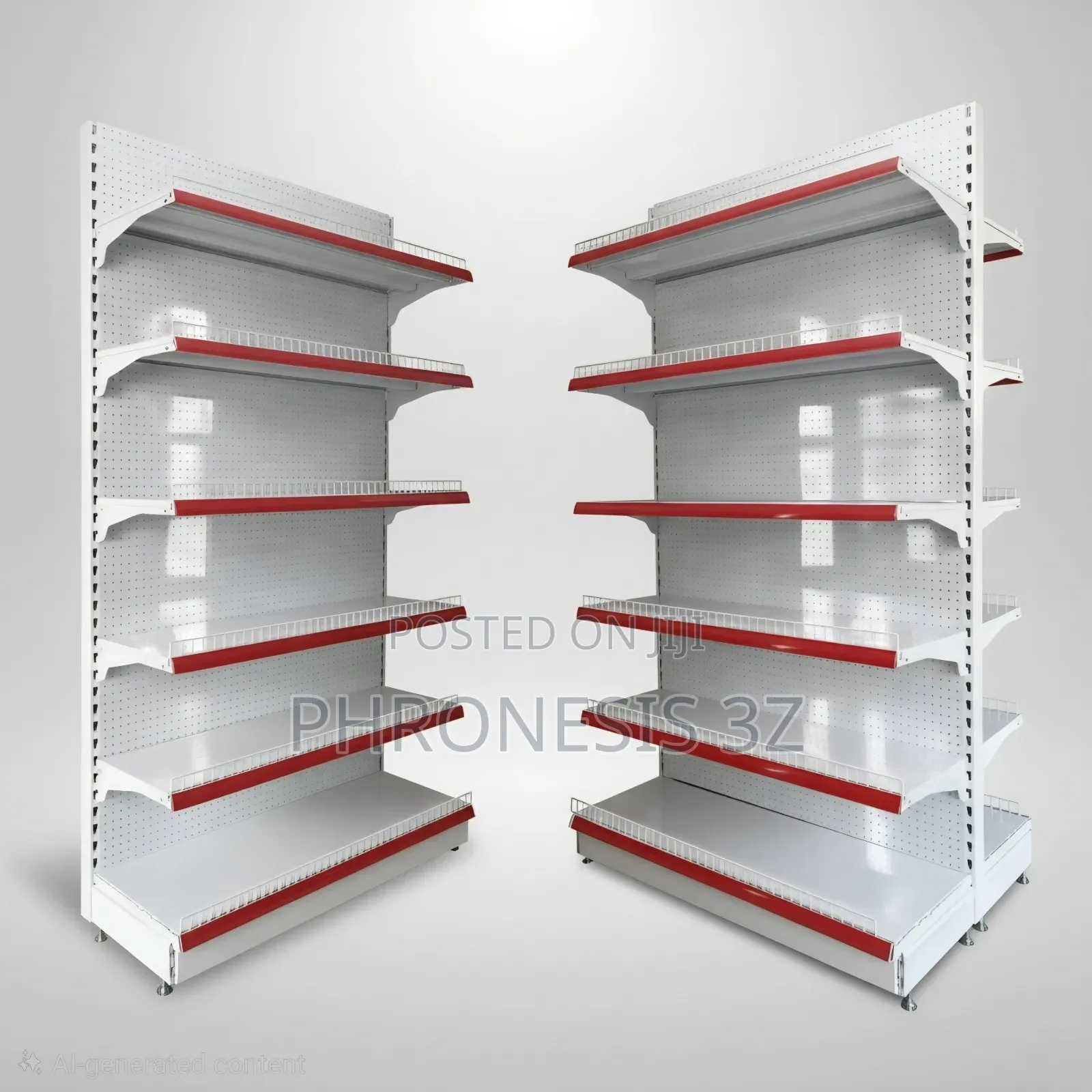 4ft Heavy Duty Supermarket Shelf (6 Steps)