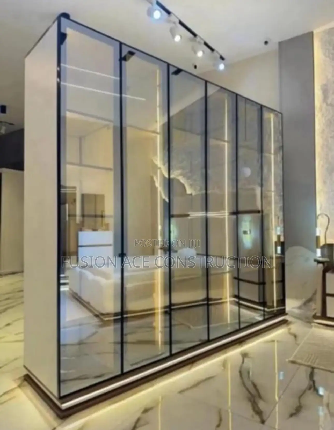 Wardrobe / Cupboard And Drawers Glass Doors