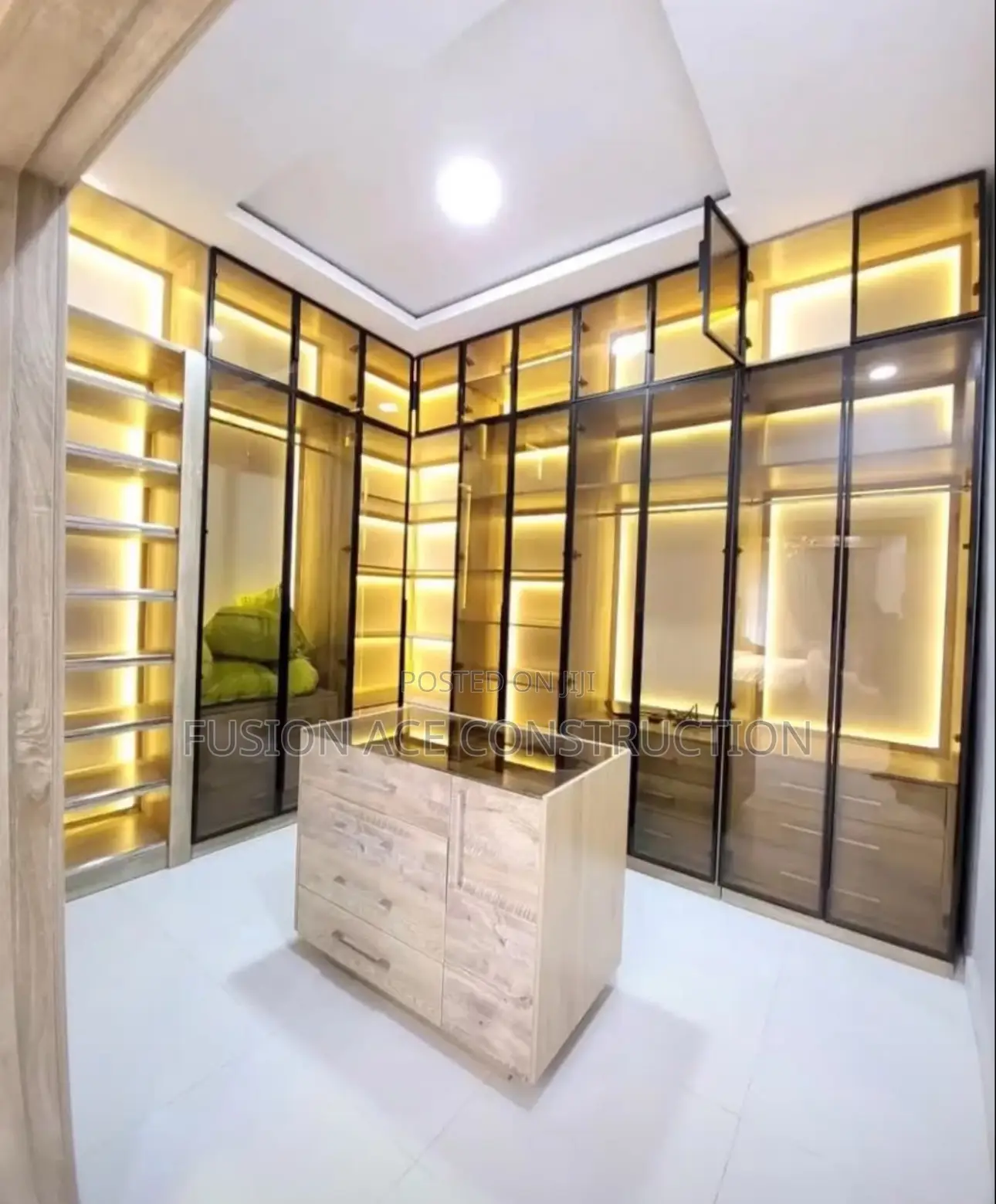 Wardrobe / Cupboard And Drawers Glass Doors