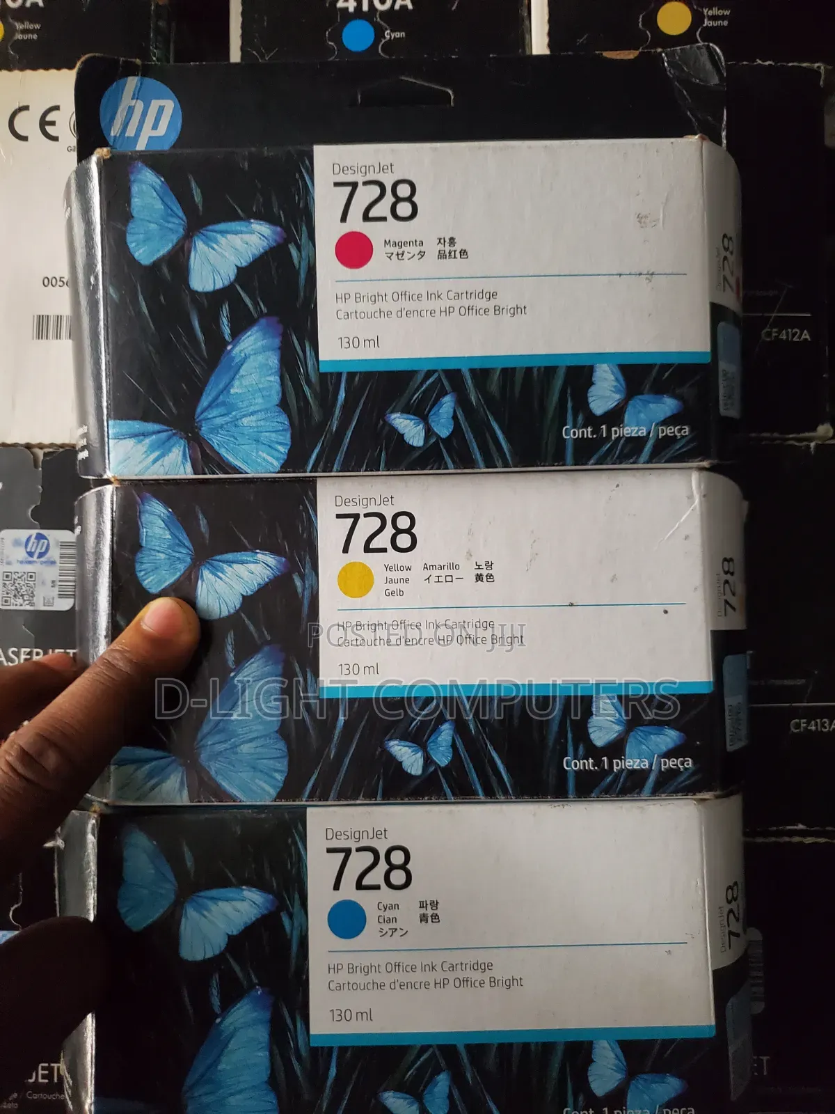 Original Hp 728 Colors (130ml) Ink Cartridge