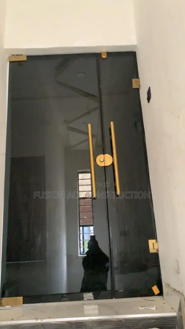 Glass Double Leaf Door in Various Colors and Designs