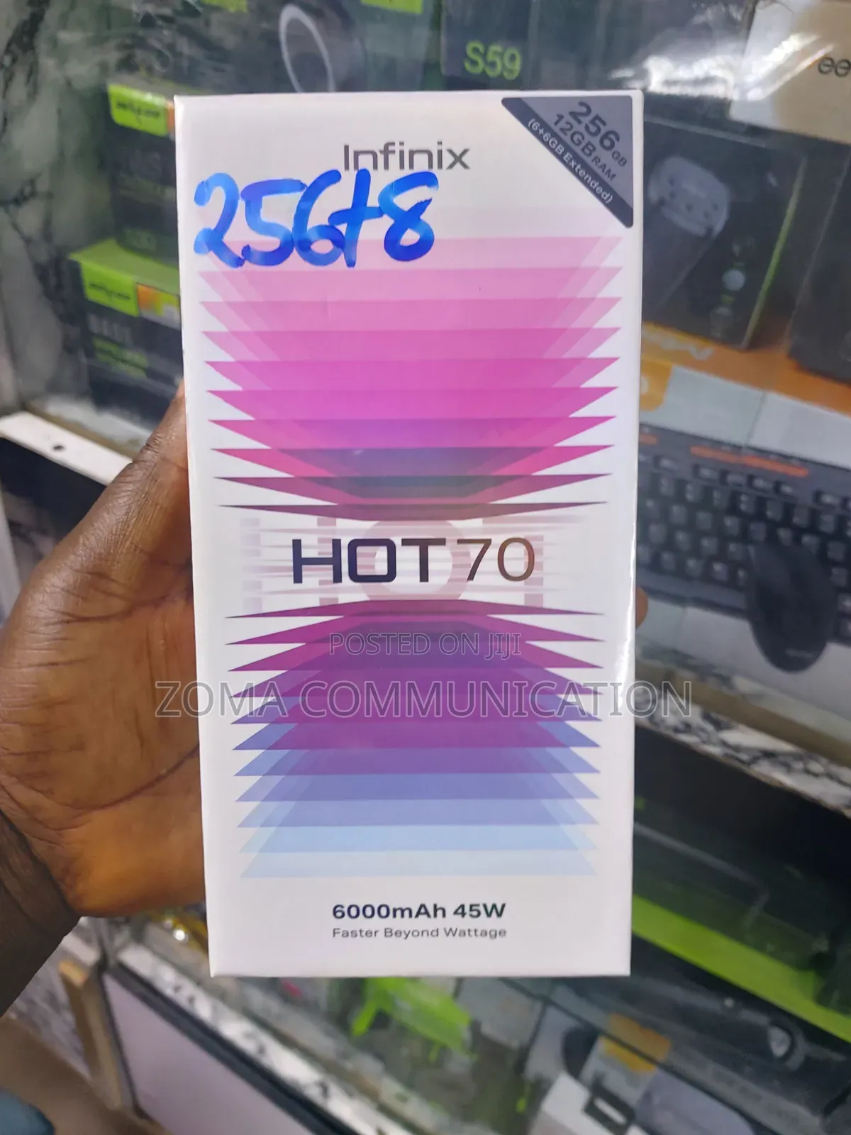 New Infinix Hot 70 256 GB Black
