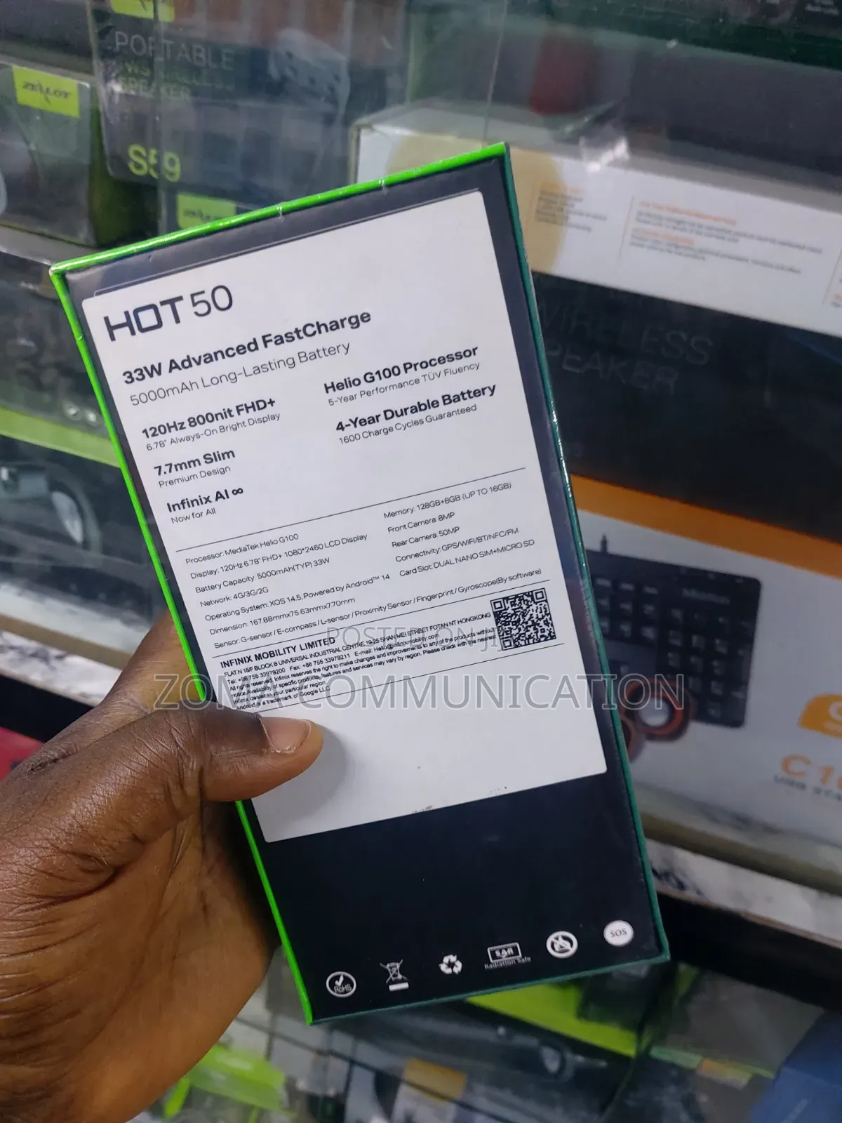 New Infinix Hot 50 128 GB Black