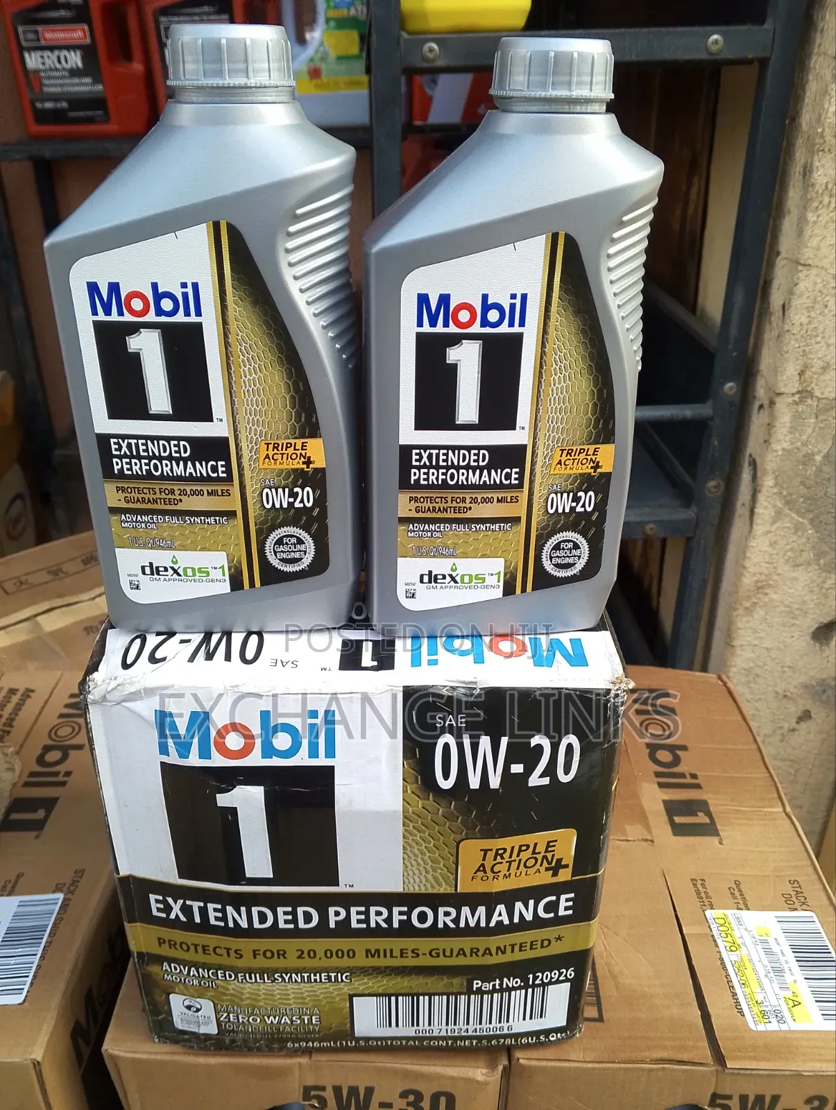1 Liter Mobil 1 0w-20 1l