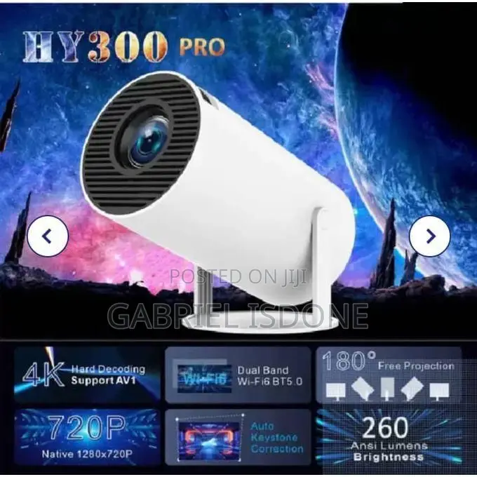Mini Projector, Hy300 Pro Portable Android 13,