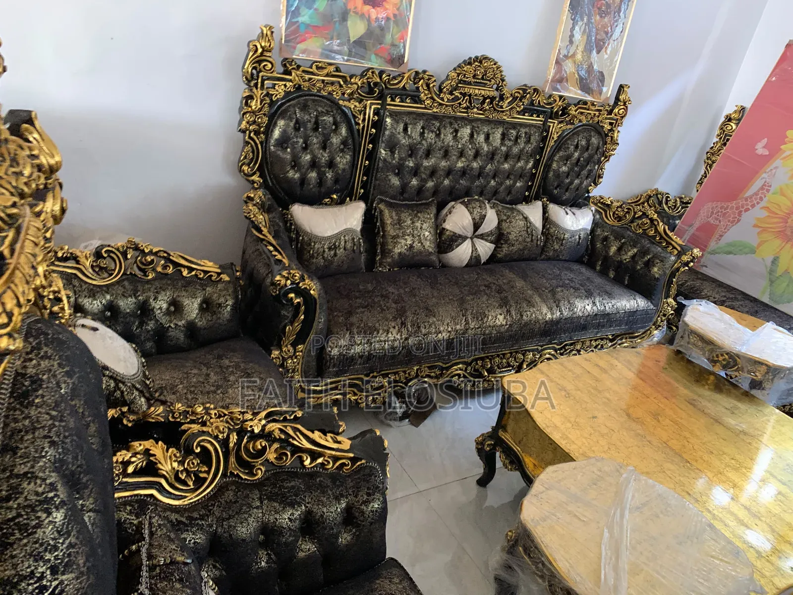 Title : Egyptian Sofa Complete Set