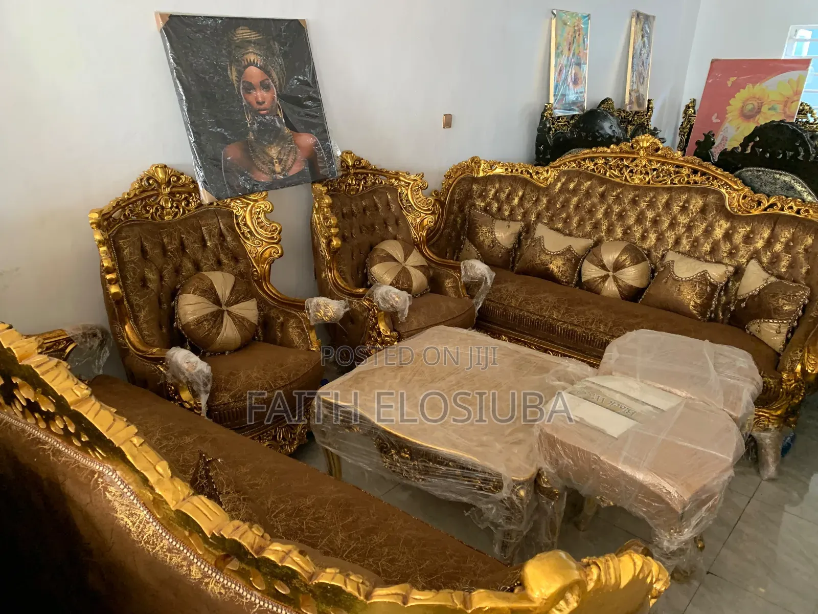 Title : Egyptian Sofa Complete Set