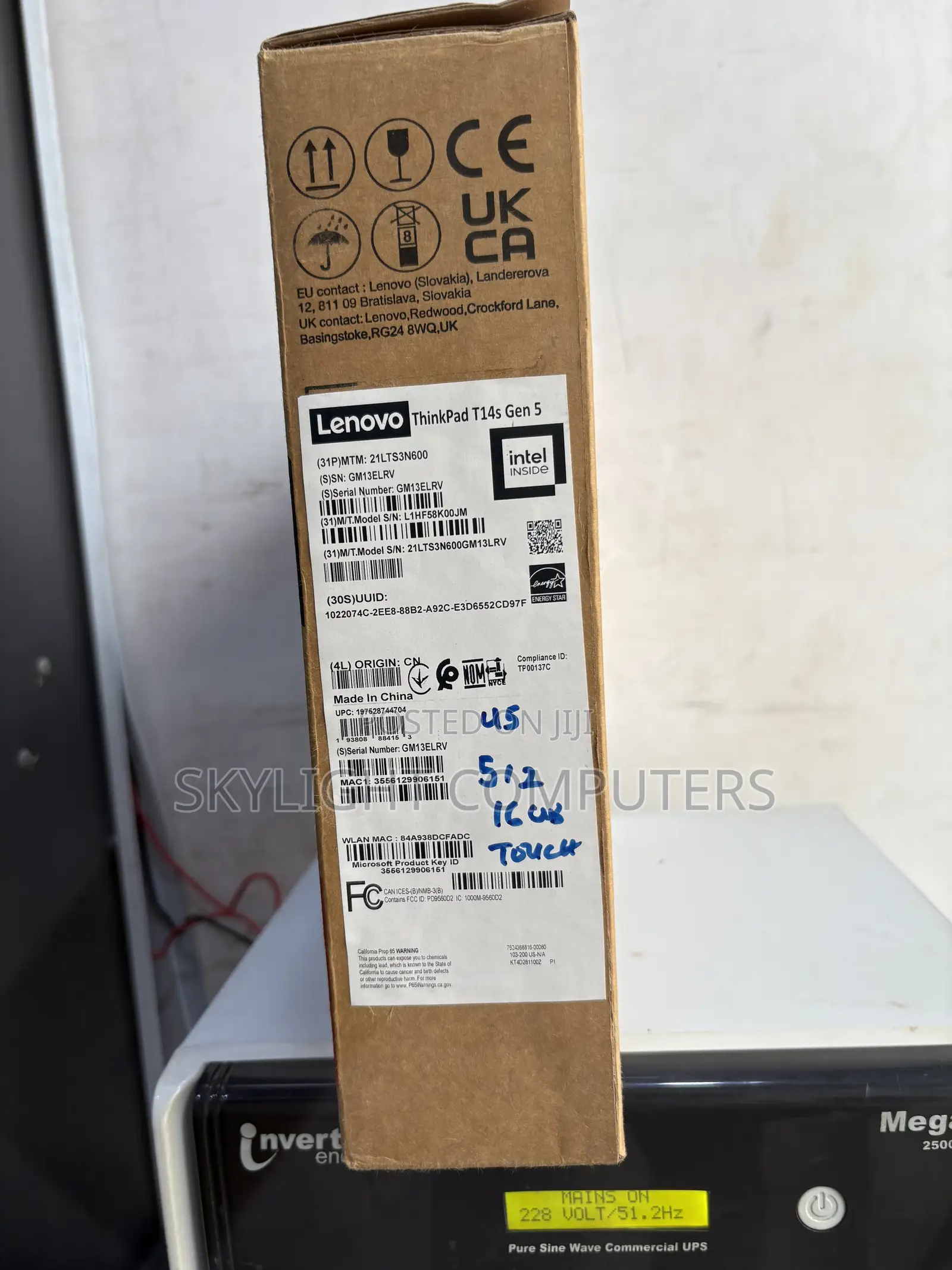 New Laptop Lenovo 16GB Intel Core Ultra 5 SSD 512GB