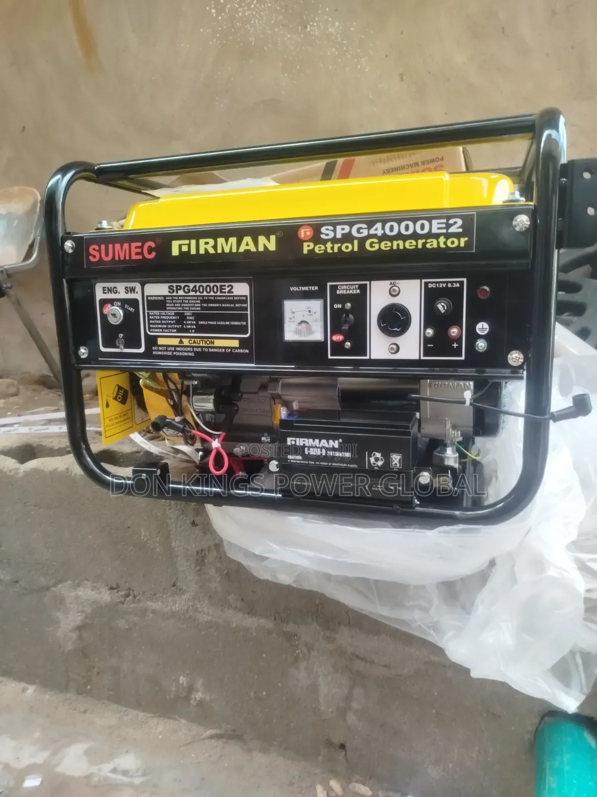 Sumac Firman Spg4000 4.5kva Heavy-Duty Generator for Home and Business