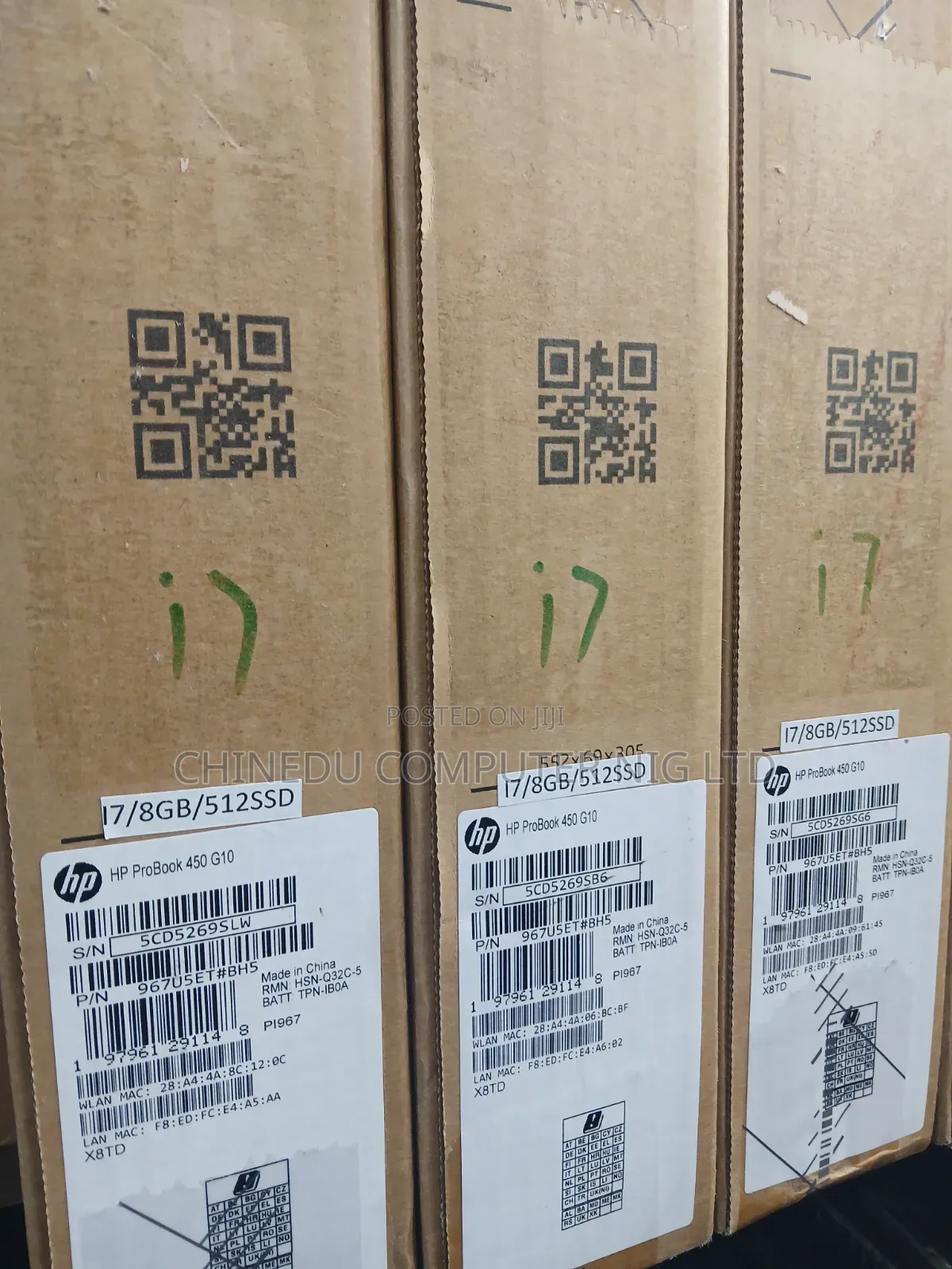 New Laptop HP Probook 450 8GB Intel Core i7 SSD 512GB