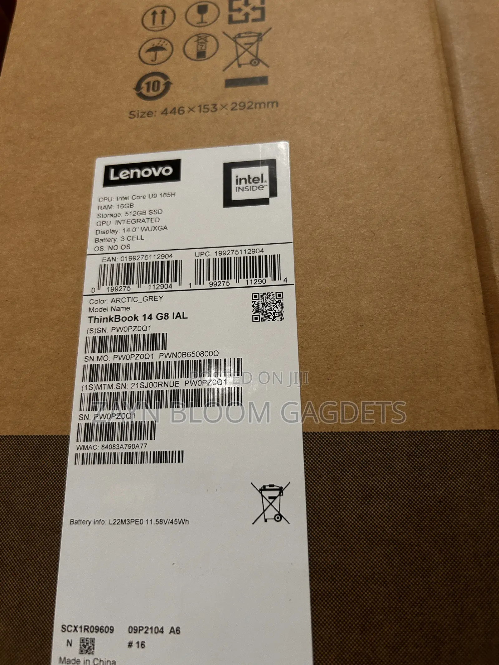 New Laptop Lenovo Thinkbook 14 16GB Intel Core Ultra 9 SSD 512GB