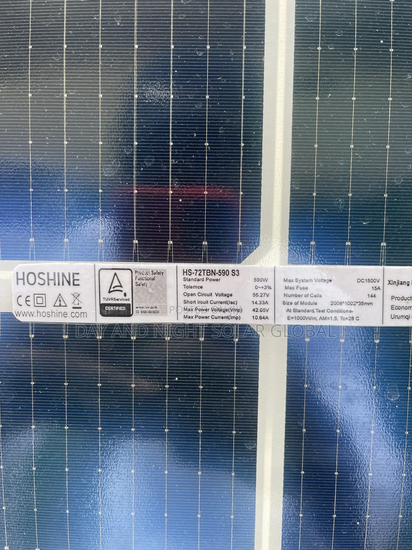 600watts Bi Facial 144cells Mono Solar Panel
