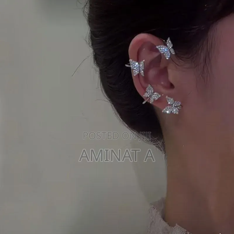 Butterfly Ear Clip for Women Both