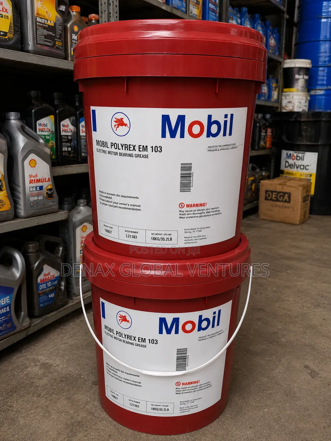 Mobil Polyrex Em 103 Electric Motor Bearing Grease 18kg