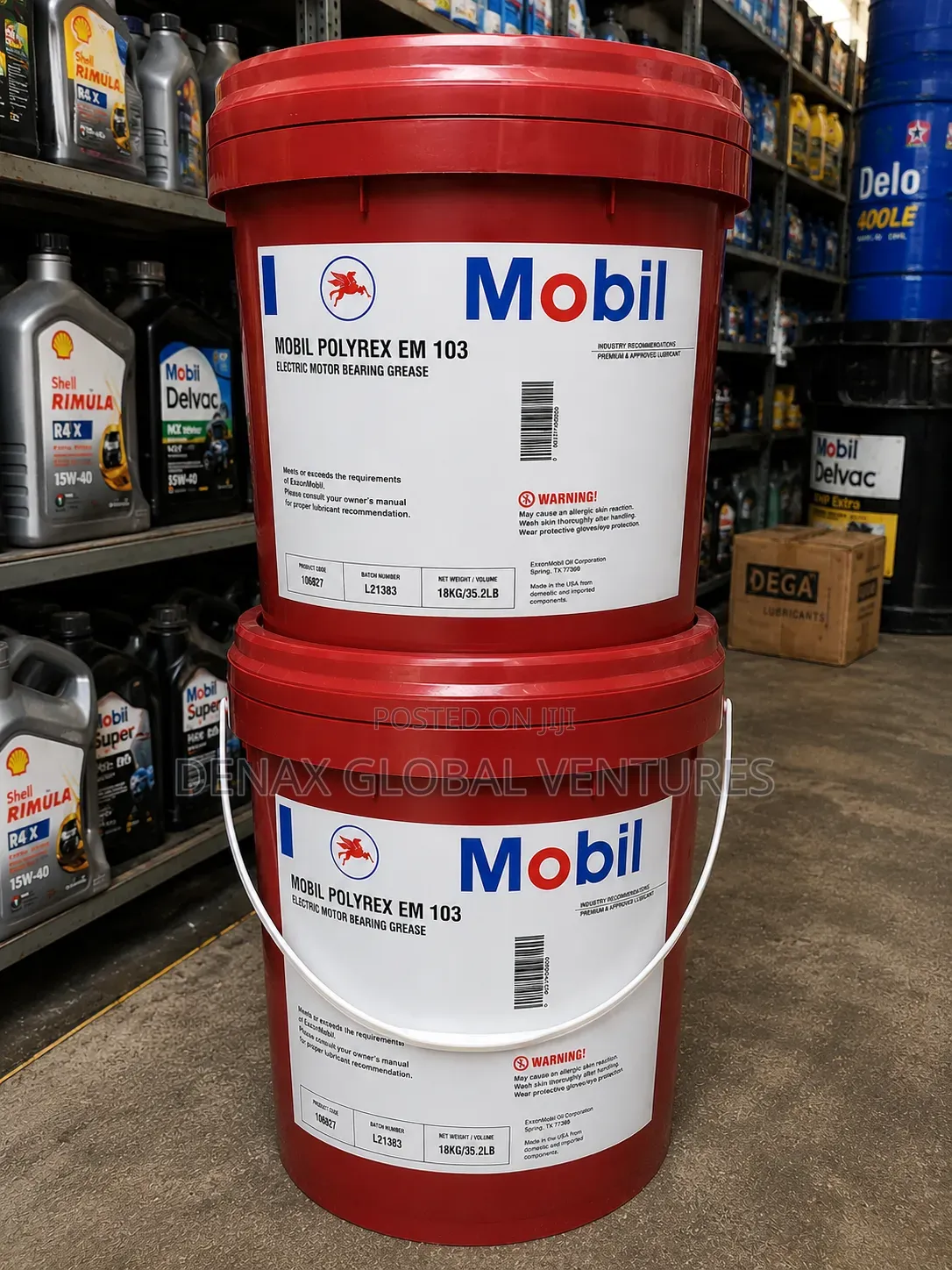 Mobil Polyrex Em 103 Electric Motor Bearing Grease 18kg