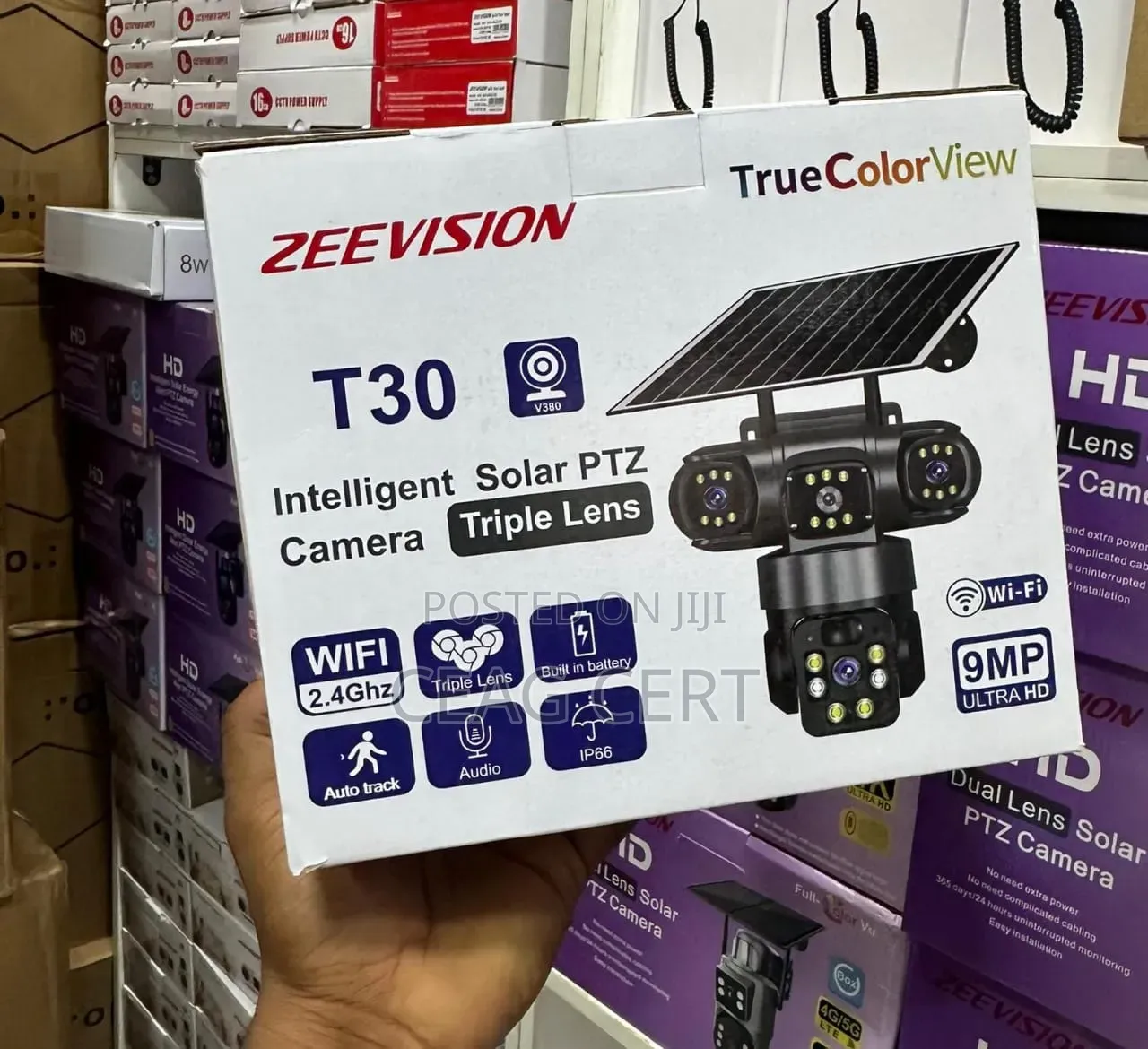 360 Triple Lens Solar Camera