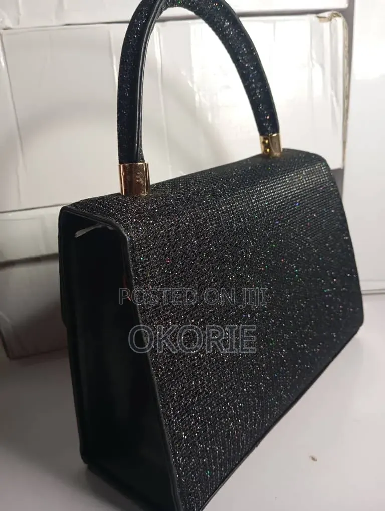 Luxury Women's Rhinestone Top Handle Handbag With Adjustable Strap