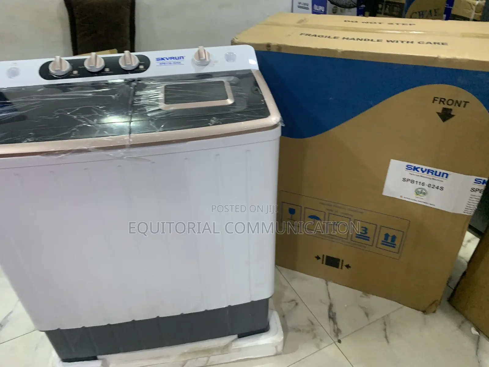 Skyrun Spb116-024s 11kg Twin Tub Semi-Automatic Washing Machine
