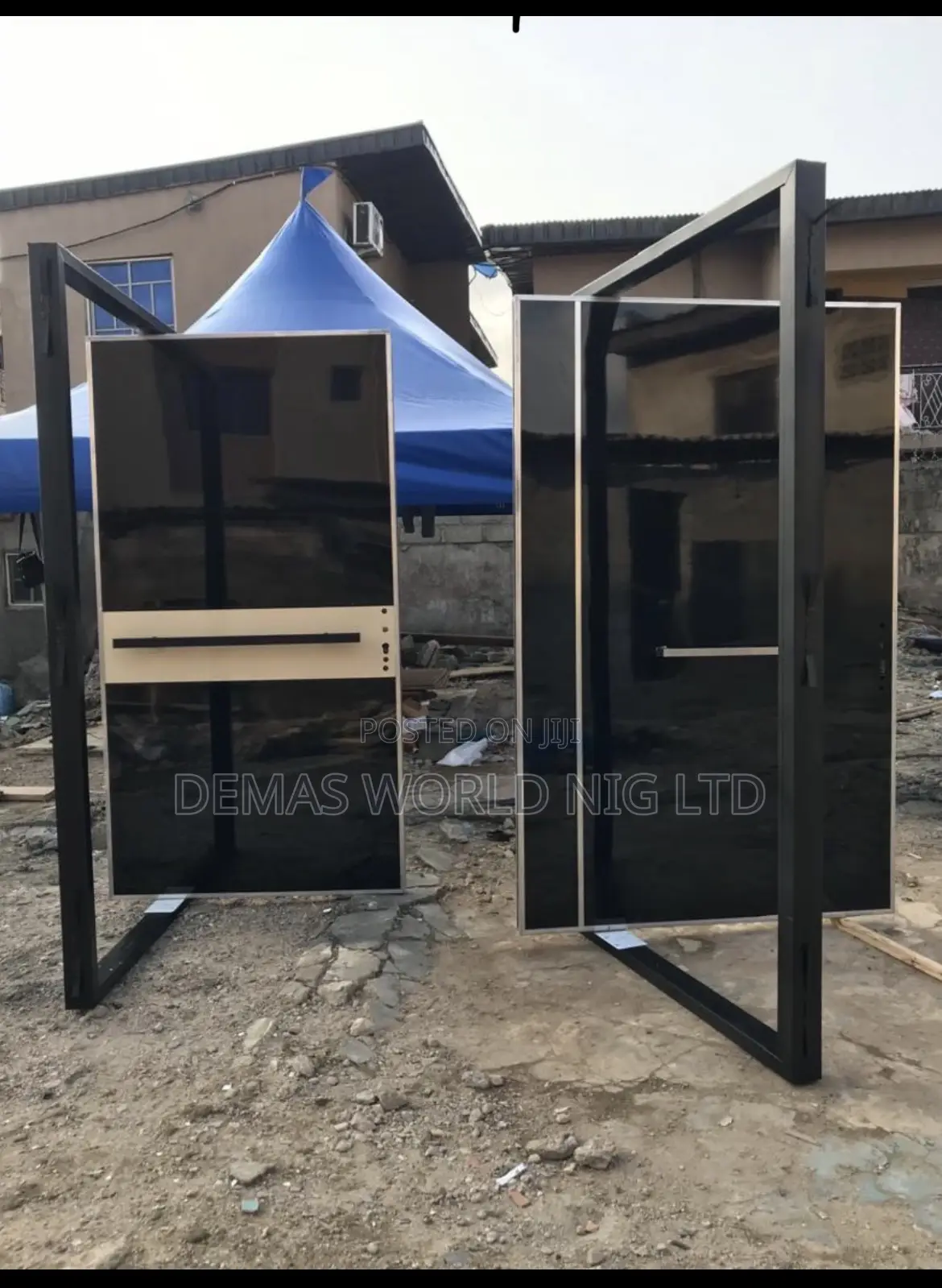 Black Pivot Door 1200 by 2100 “”