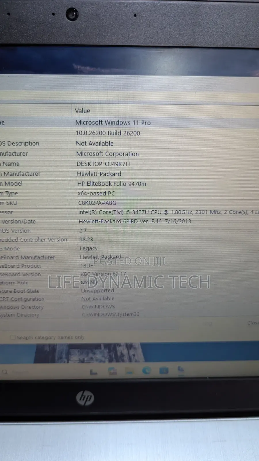 Laptop HP EliteBook Folio 9470M 8GB Intel Core i5 SSD 256GB