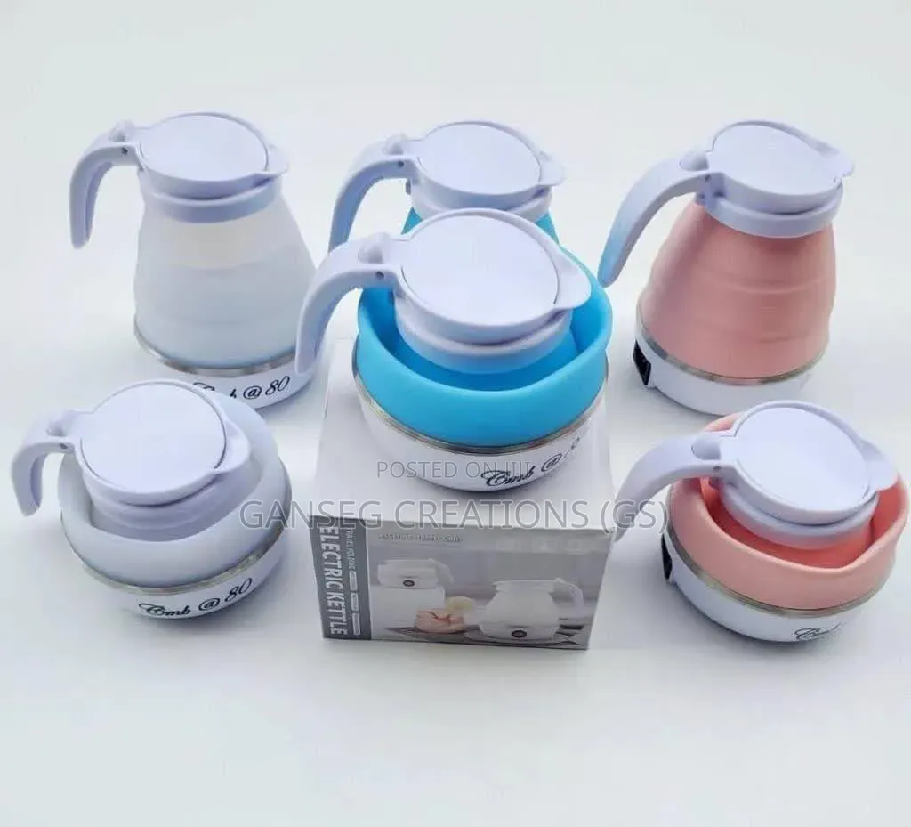 Portable Folding Electric Kettle – Collapsible Silicone Travel Kettle
