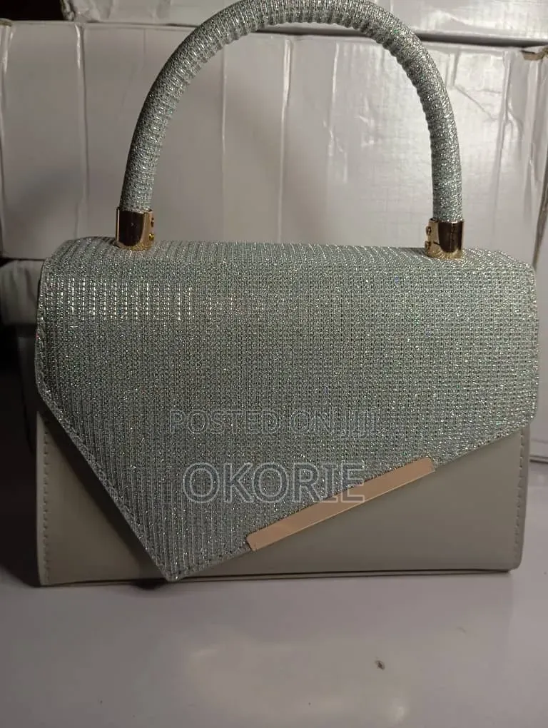 Luxury Pu Leather Rhinestone Handbag With Adjustable Crossbody Strap