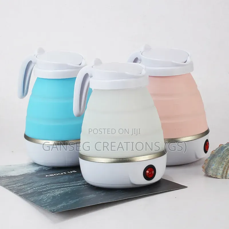 Portable Folding Electric Kettle – Collapsible Silicone Travel Kettle