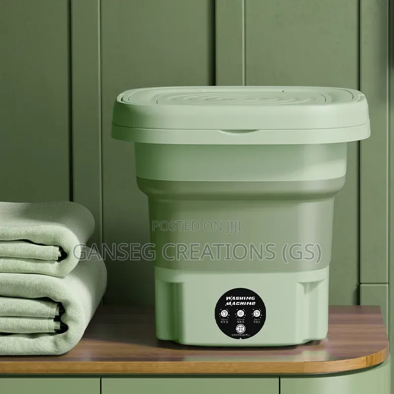 Portable Foldable Mini Washing Machine With Spin Dryer Basket