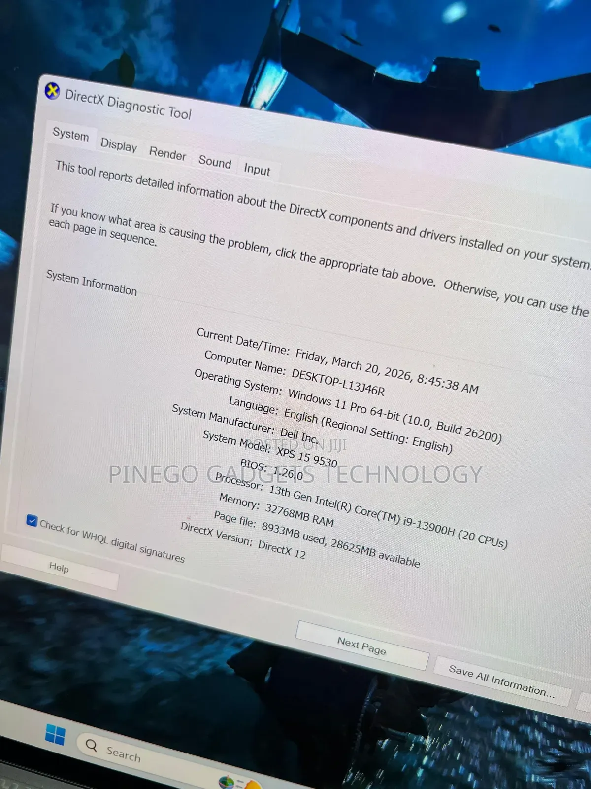 Laptop Dell XPS 15 9530 32GB Intel Core i9 SSD 512GB