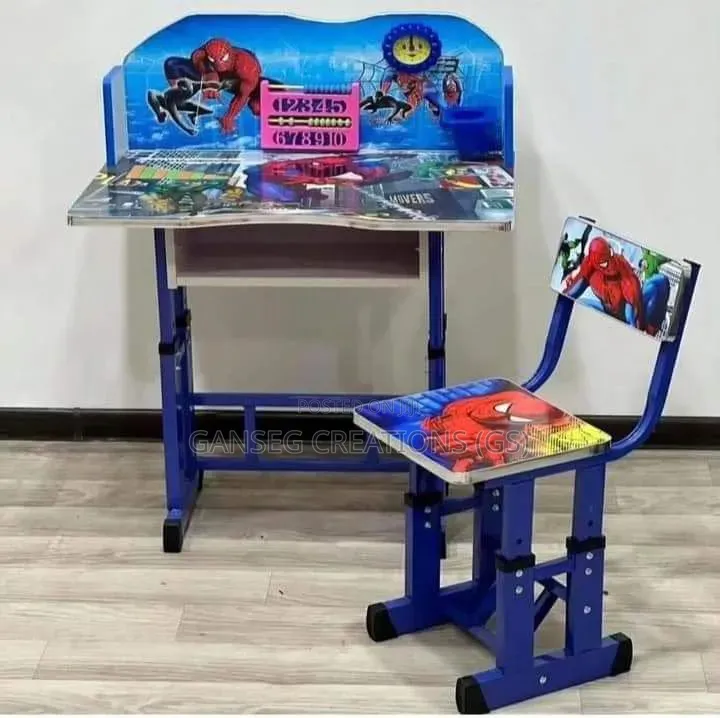 Premium Height-adjustable Kids Study Table And Chair Set