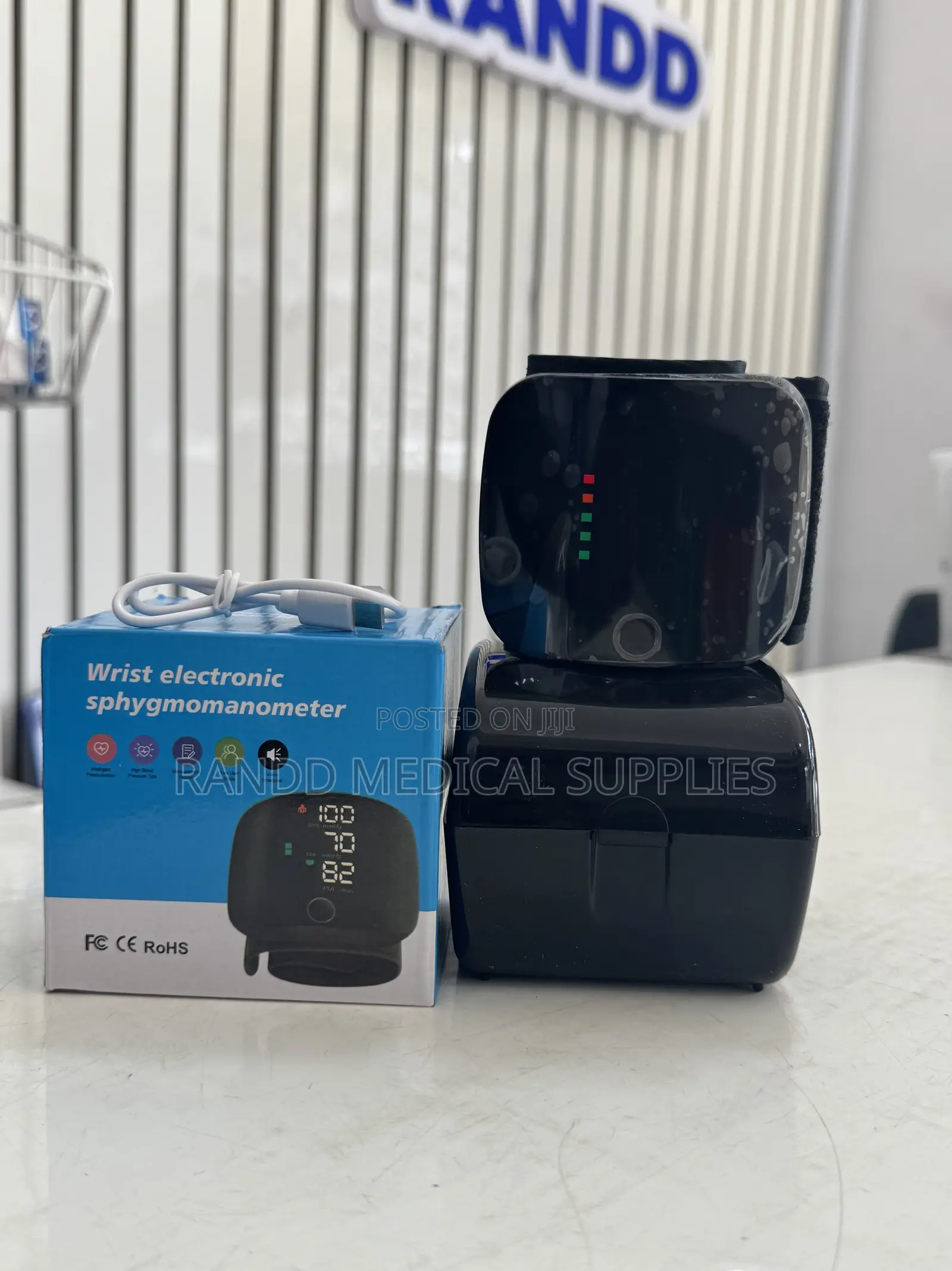 Rechargeable Automatic Wrist Electronic Sphygmomanometer