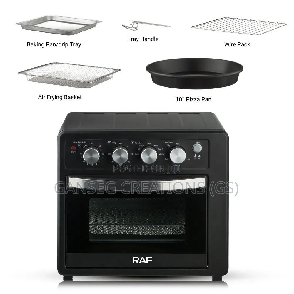 Raf 3-in-1 Electric Oven, Air Fryer Toaster – 25l Capacity Brand New