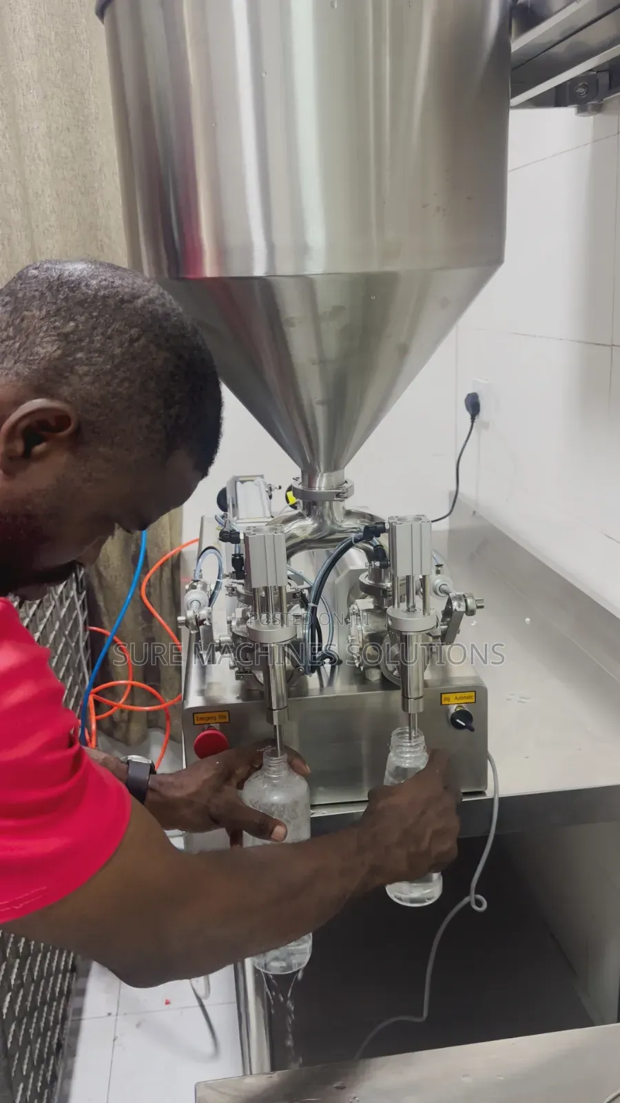 Double Nozzle Paste Filling Machine