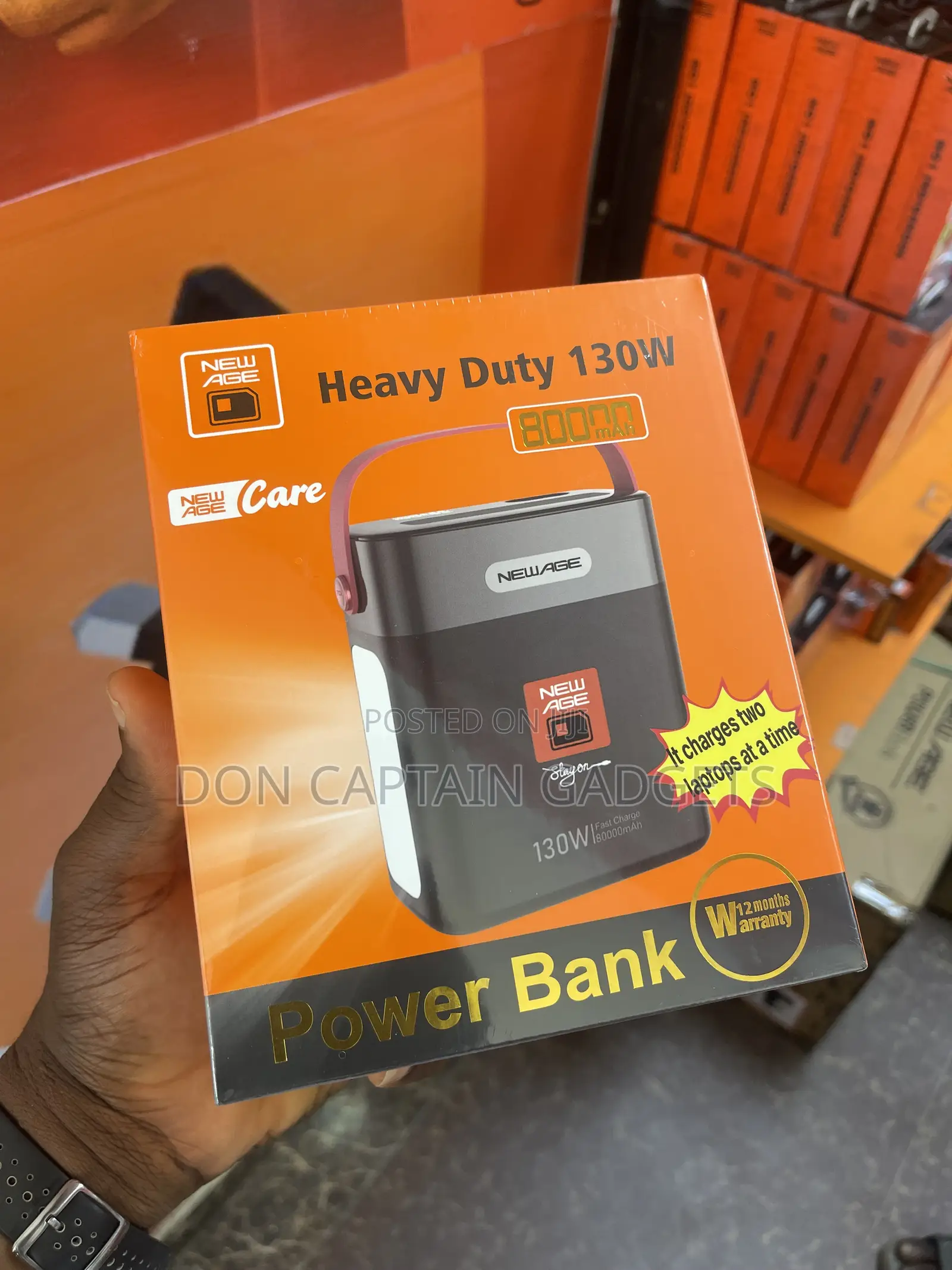 Newage Heavy Duty 130w / 80000mah Laptop Power Bank
