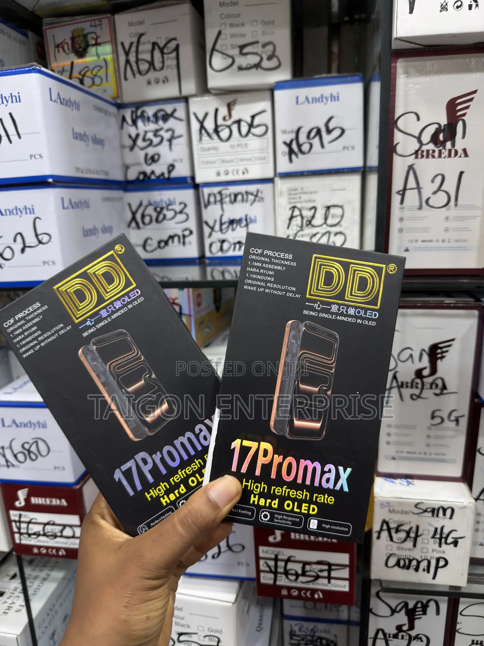 iPhone 17 Promax (Dd) Hard Oled Replacement Screen