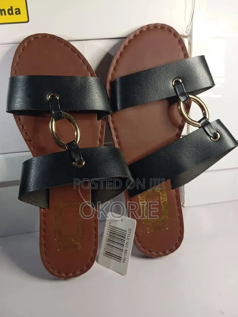 Women's Fashion Double Strap Flat Slide Sandals