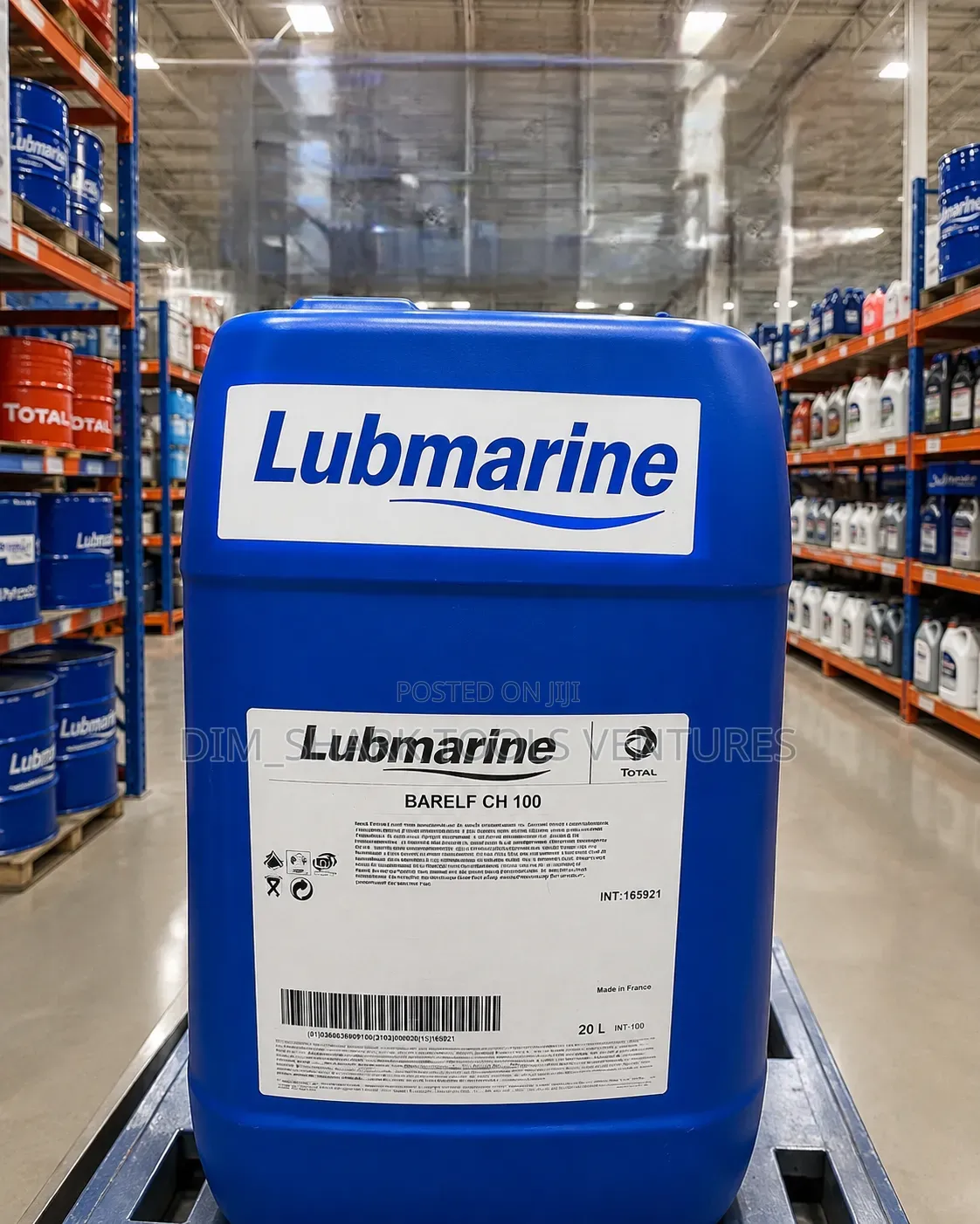 20-Liter Drum of Total Lubmarine Barelf Ch 100 Industrial Lubricant