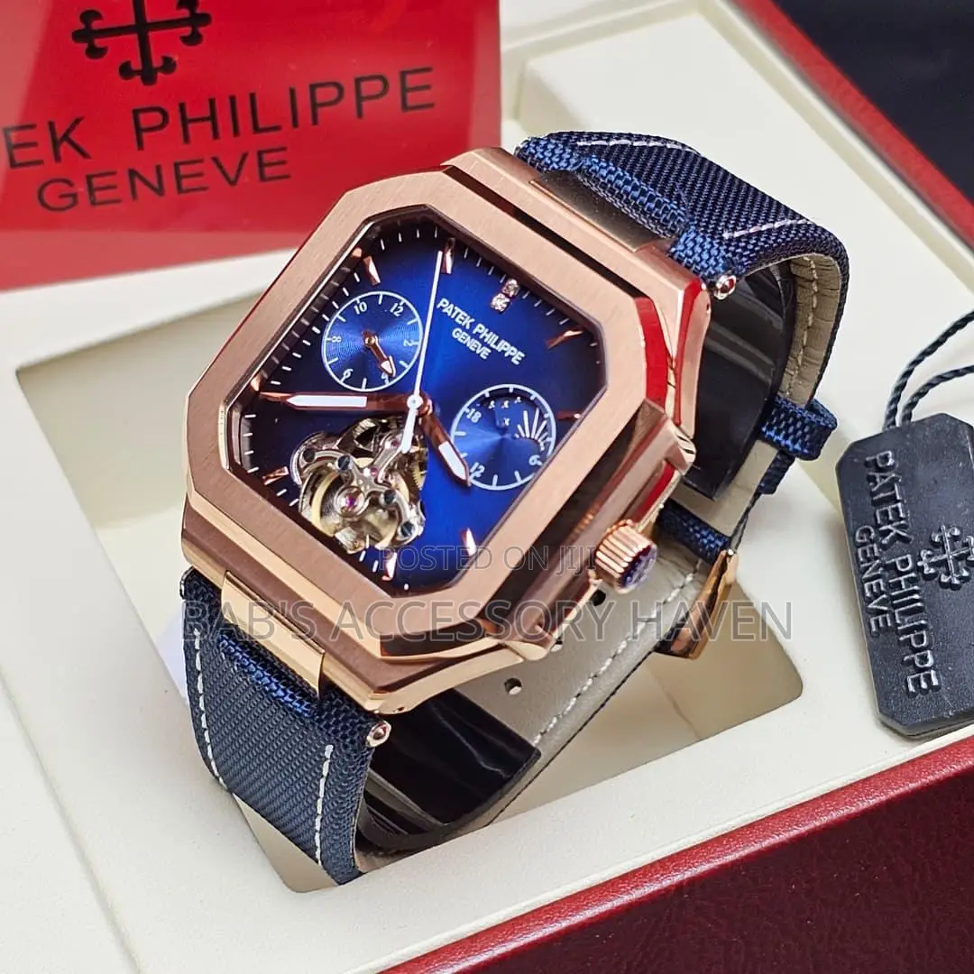 Patek Philippe Jeans Leather Watch Automatic