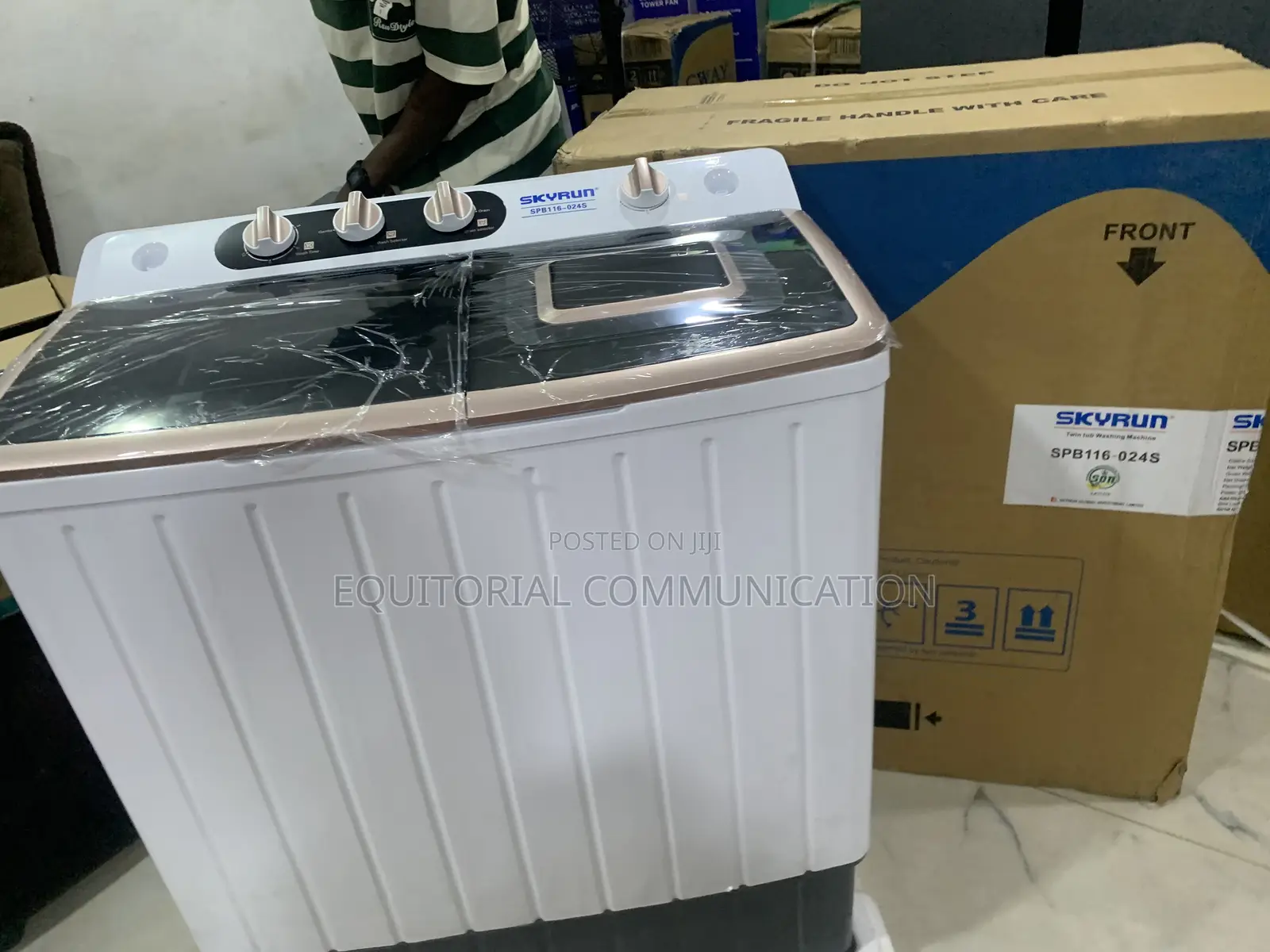 Skyrun 11kg Spb116-024s Washer With Powerful Cleaning