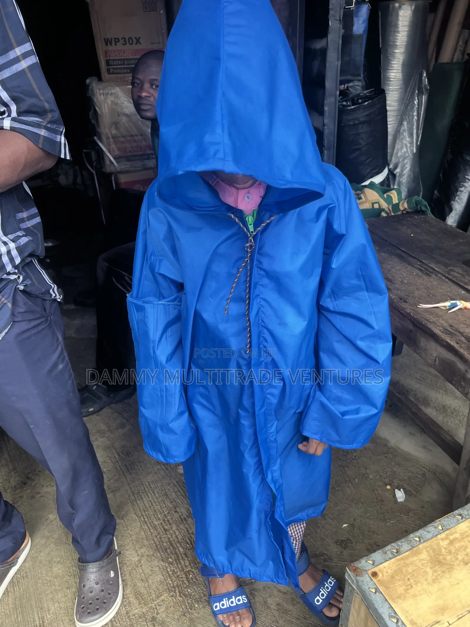 Blue Kids' Waterproof Raincoat