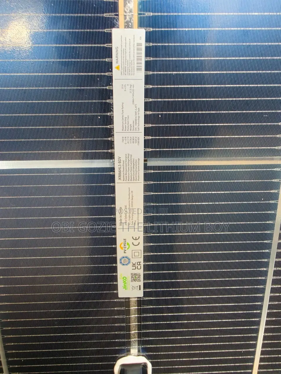 730w Jinko Solar Panel in Ojo Lagos Best Importer Seller of Panel