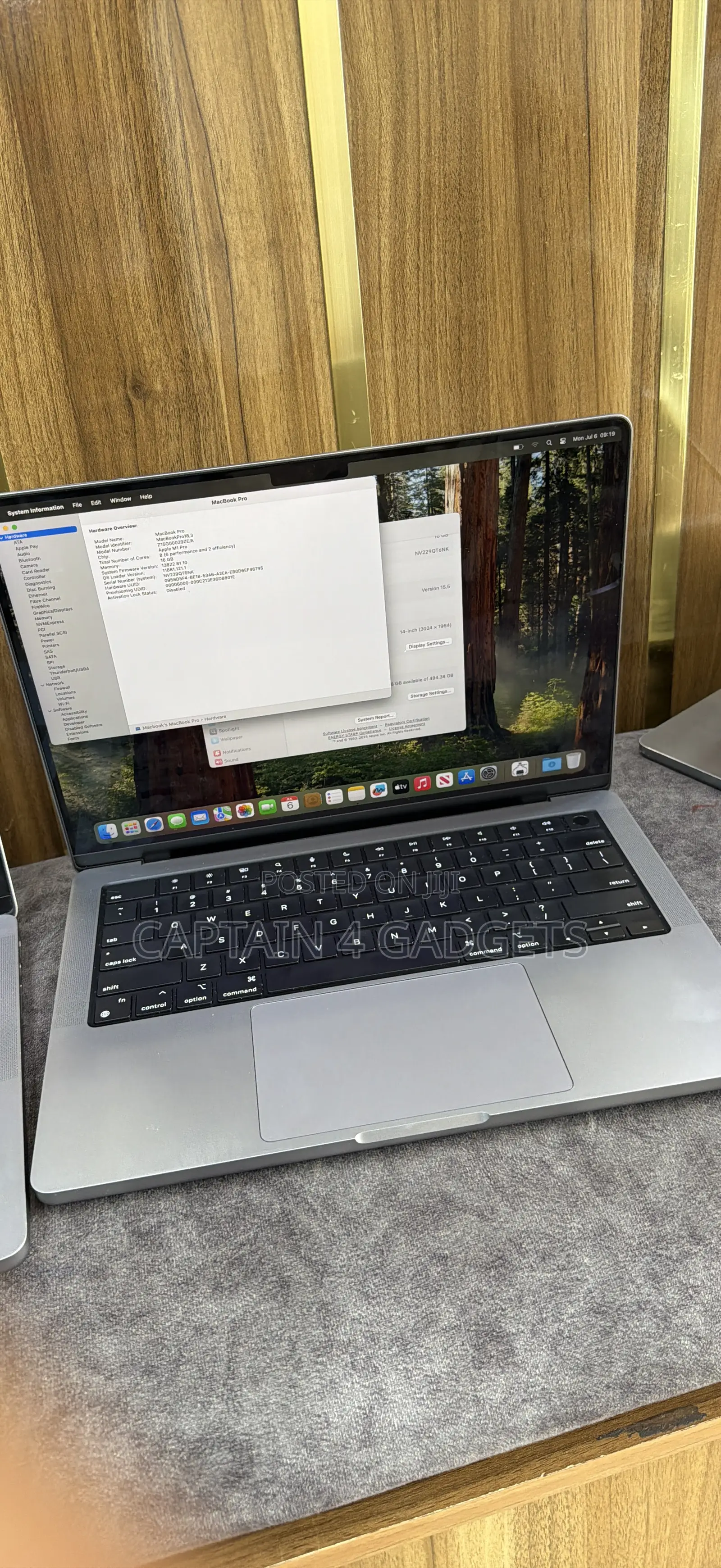 Laptop Apple MacBook Pro 2021 M1 1GB Apple M1 Pro SSD 512GB