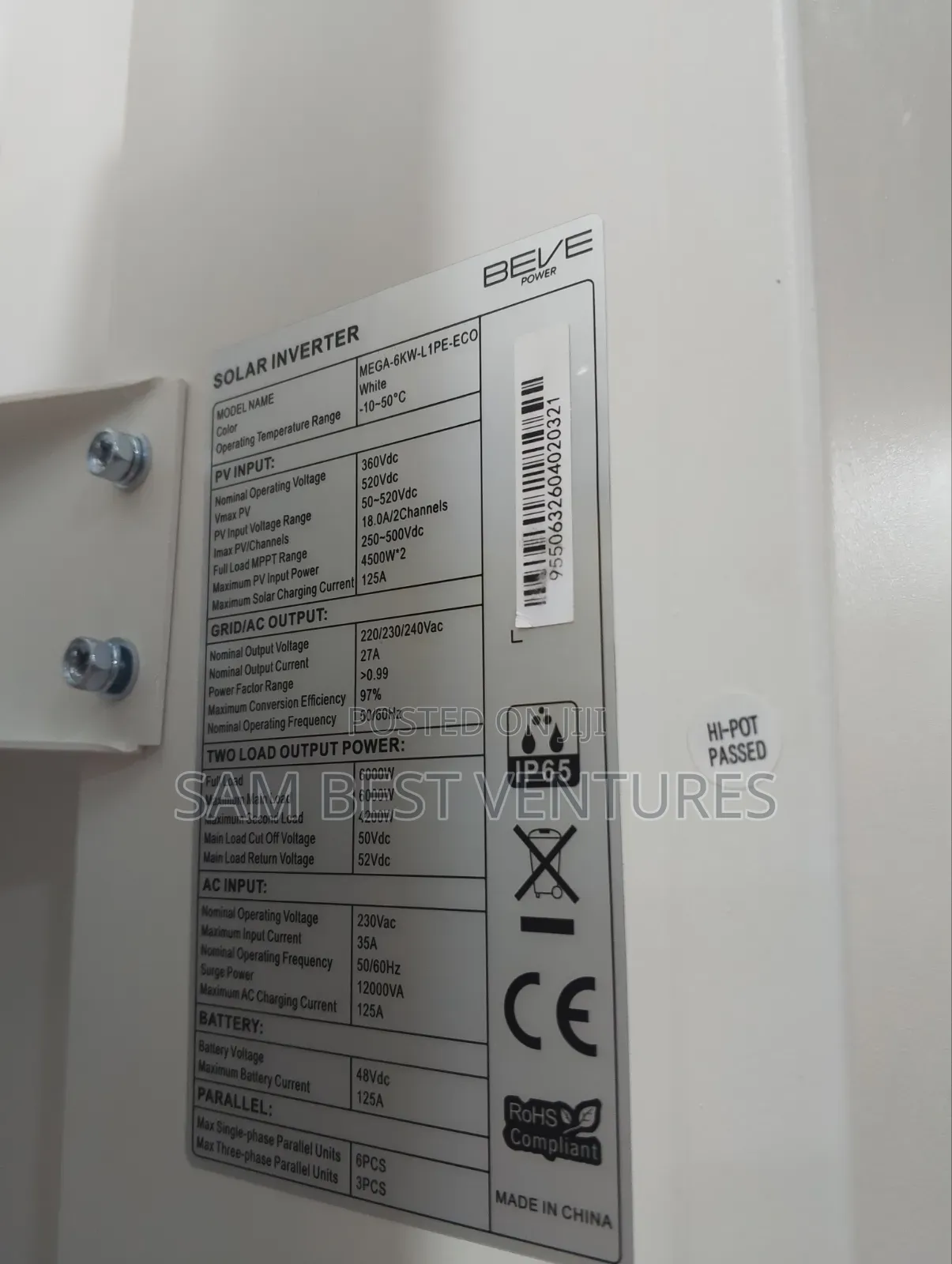 6kva 48v Beve Solar Hybrid Inverter