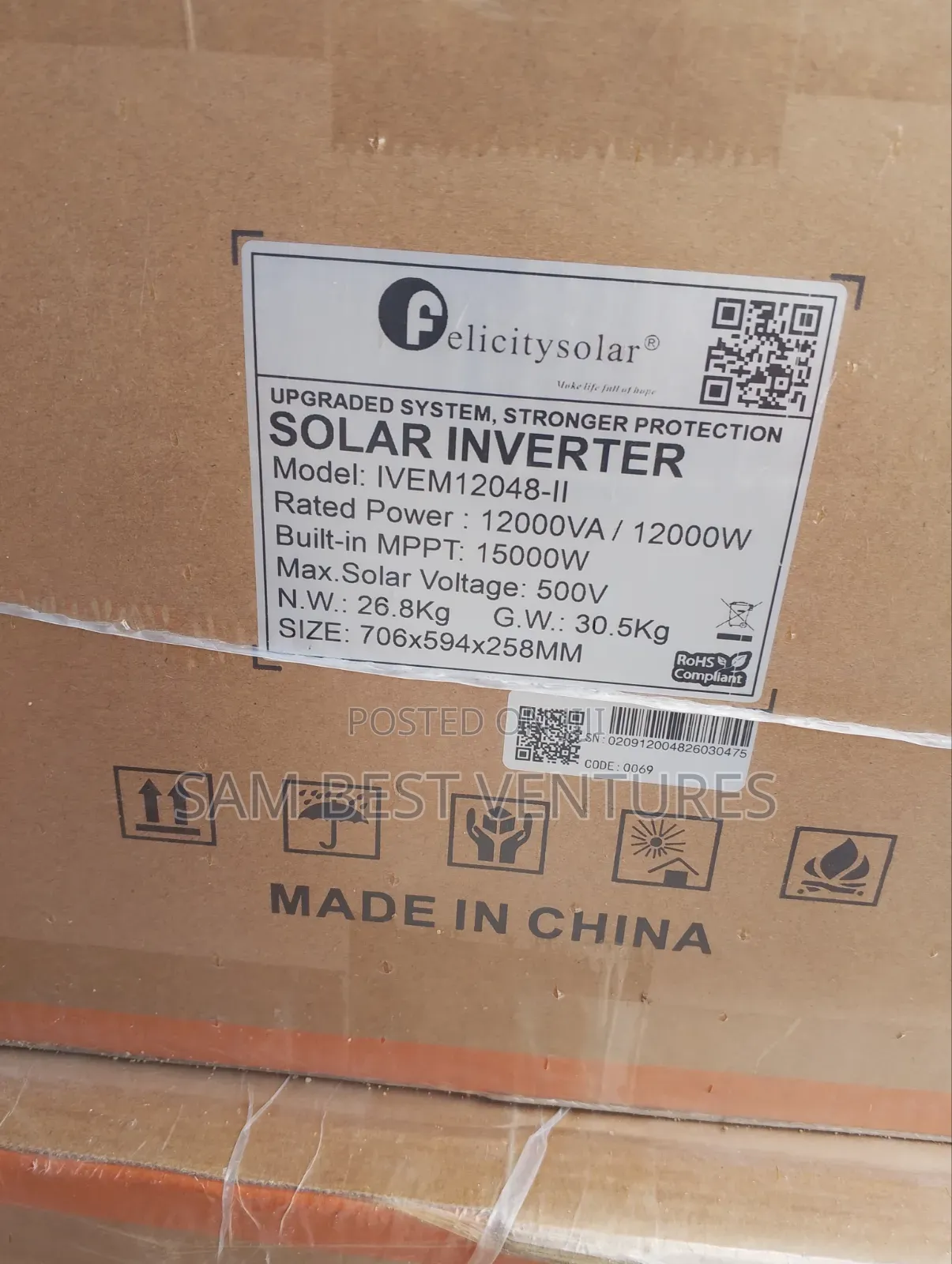 12kva 48v Felicity Solar Hybrid Inverter
