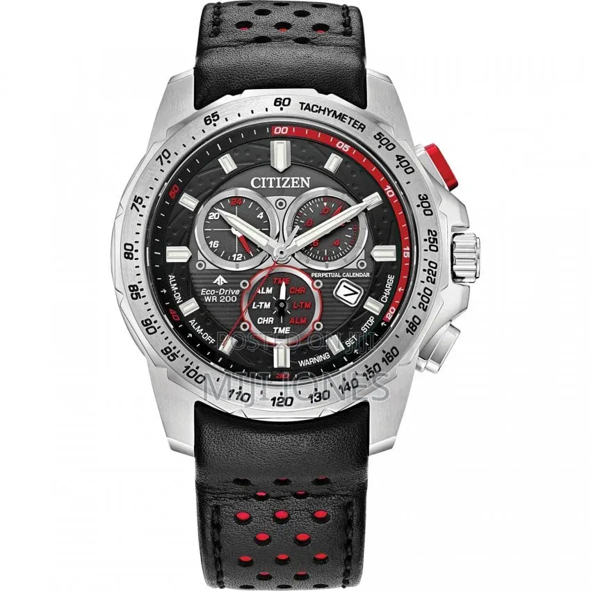 Men's Eco-Drive Perpetual Calendar 43mm Watch | Grey Dial