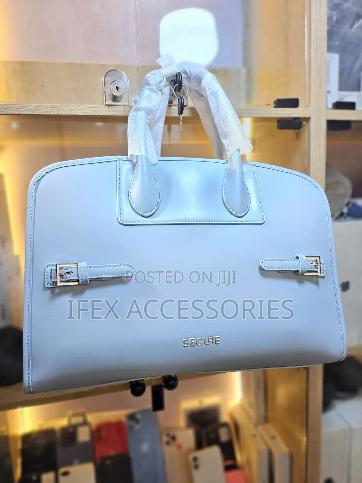 Secure Laptop Outing Bag (Fashion Bag) (Baby Blue Colour)
